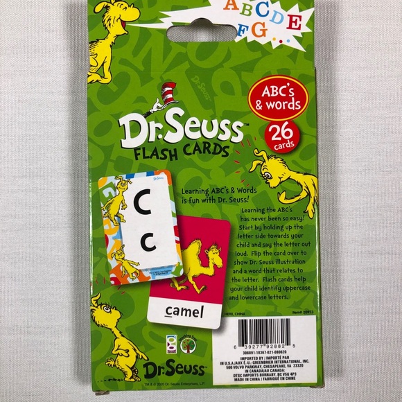 Dr. Seuss Flash Card Lot NUMBERS ABC WORDS COLORS - Picture 3 of 7